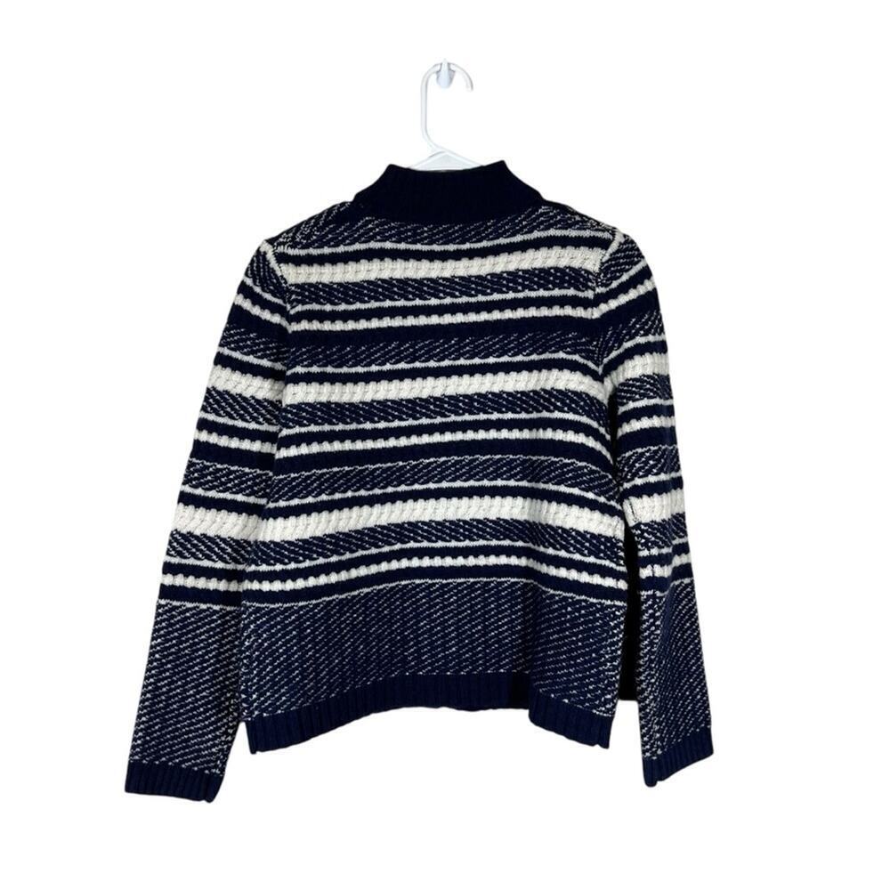 Woolovers Textured Stripe Zip Cardigan 100% Lambswool Size Small - Picture 5 of 14